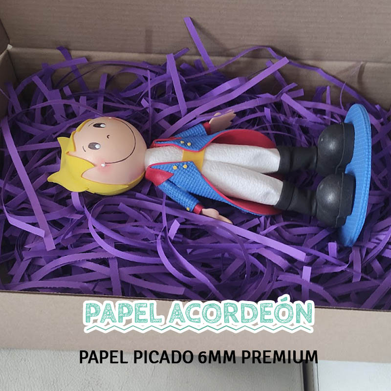 Papel picado viruta kraft colores