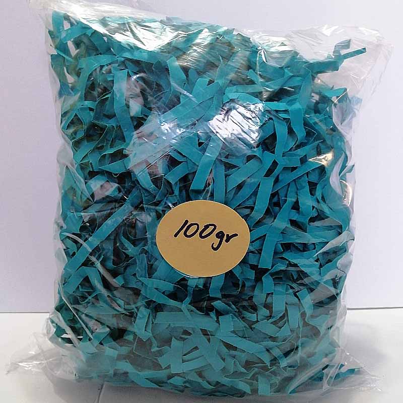 Papel picado azul calipso