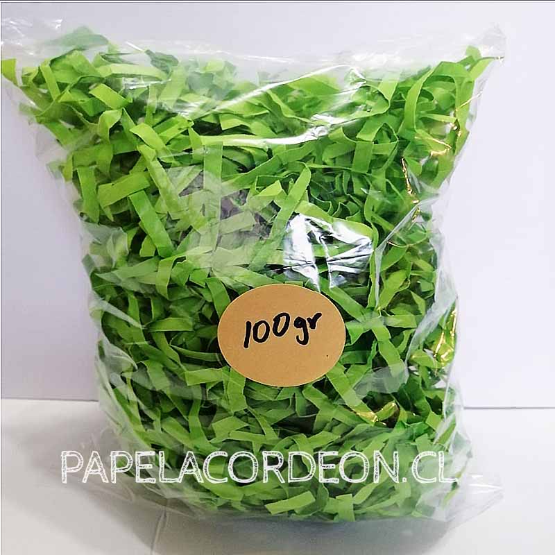 Papel picado verde manzana