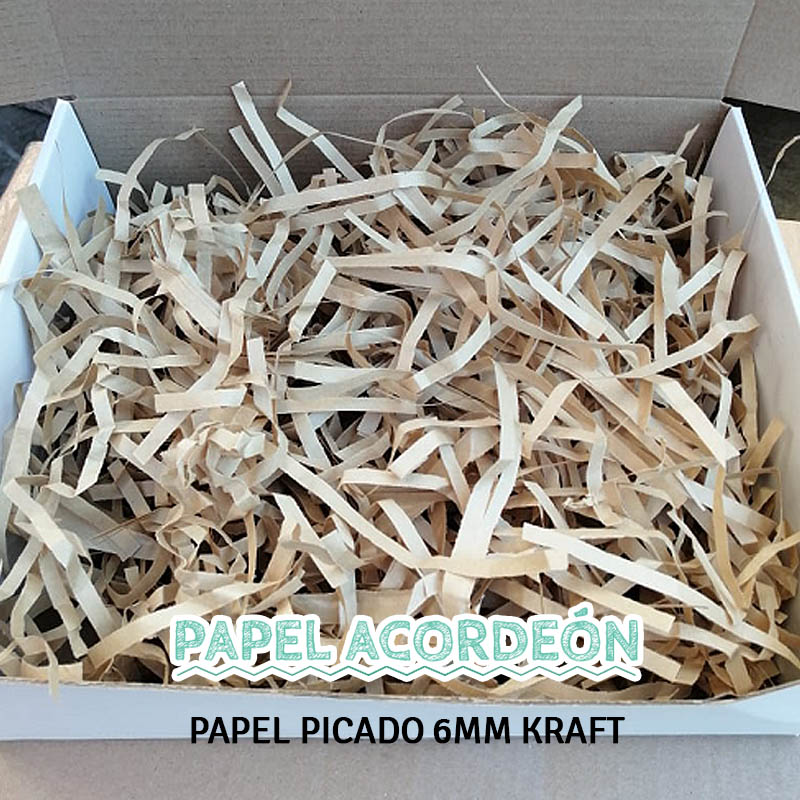 Papel picado viruta kraft